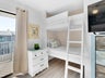 Guest bedroom with bunk in the corner