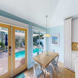 View of the Pool from the Dining area