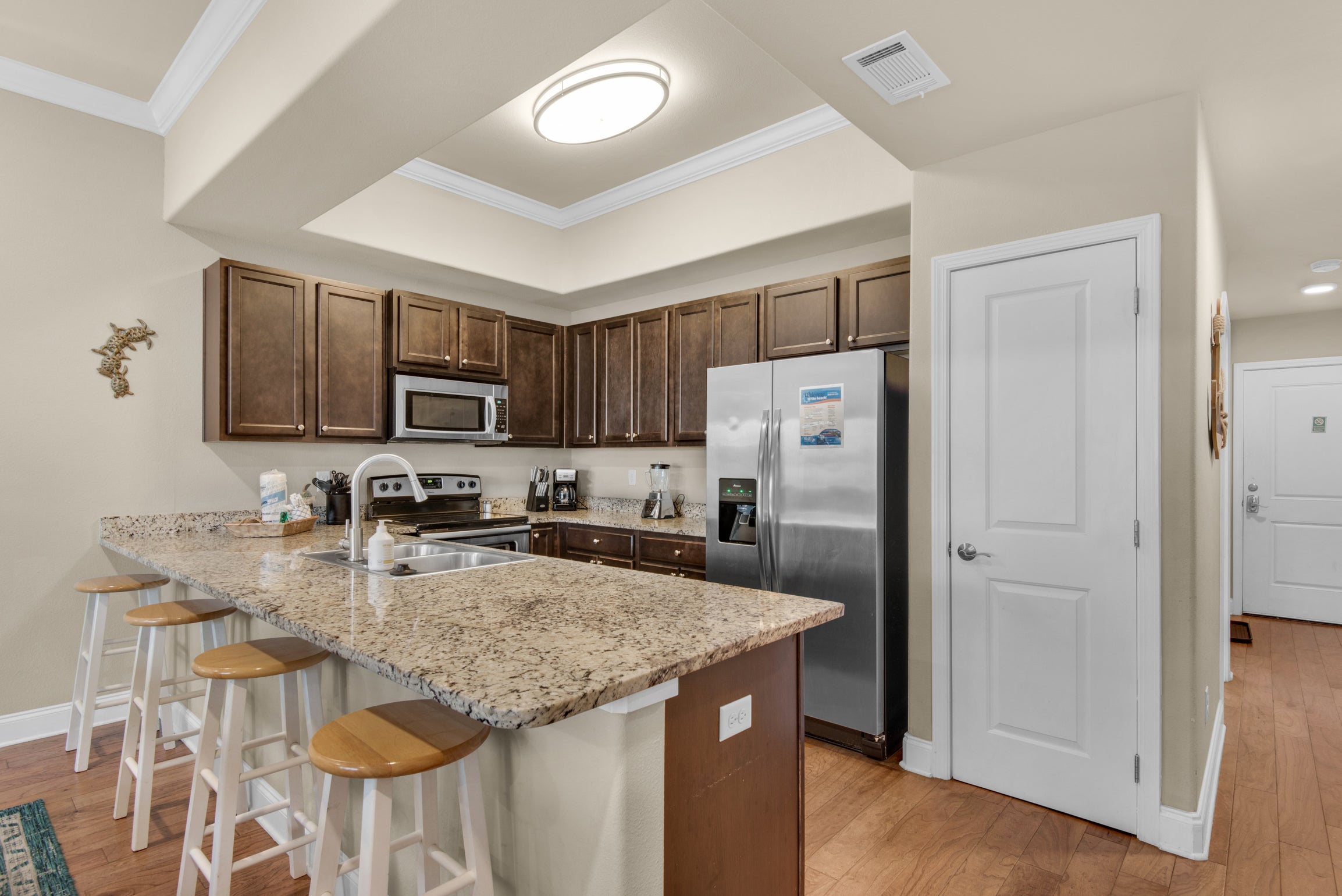 Kitchen with Granite Counter tops