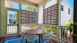 Enjoy a meal on the screened in patio 