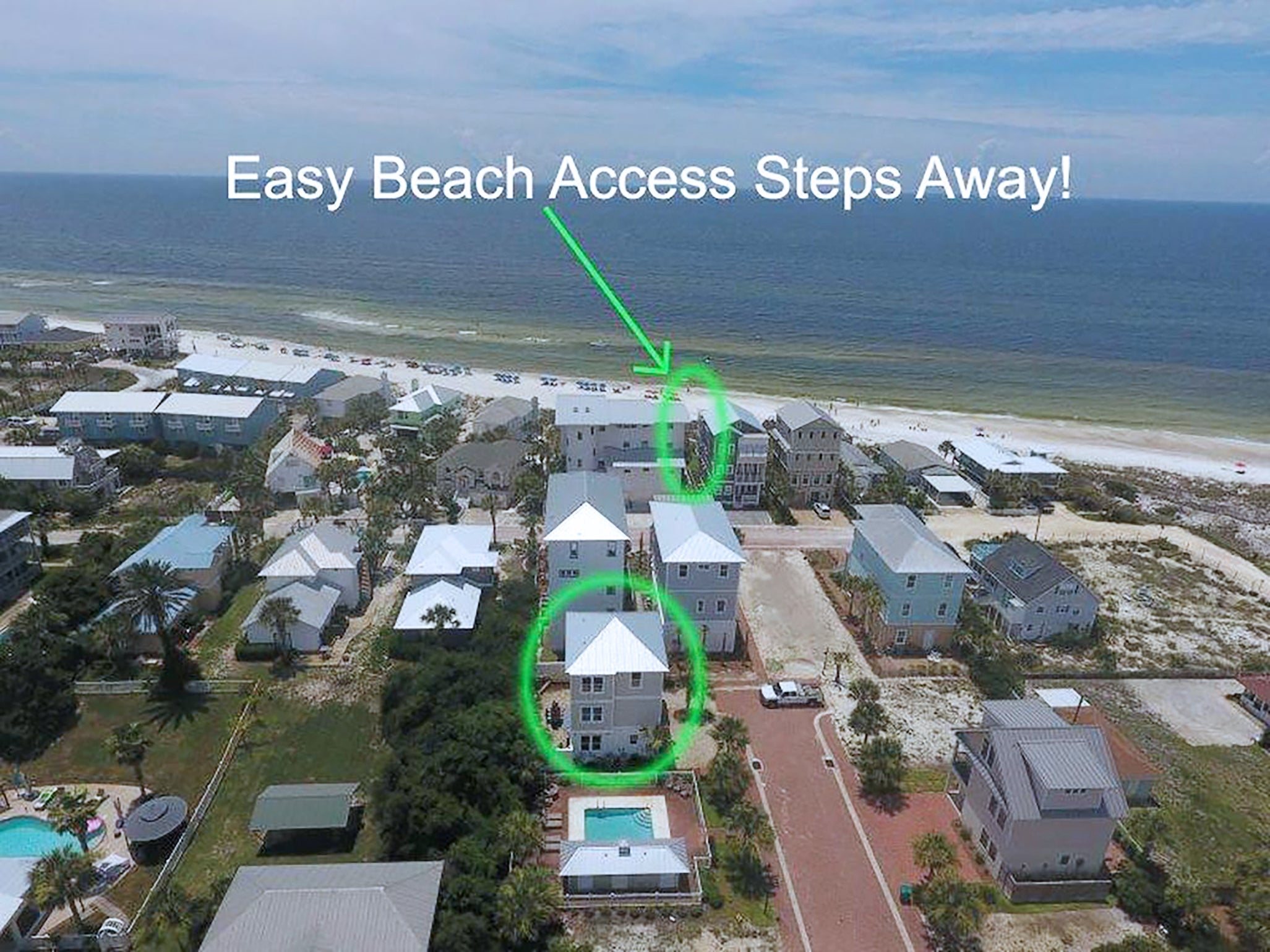 Beach Access just steps away