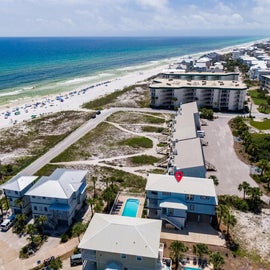 Aerial view of 3 Generations Beach House