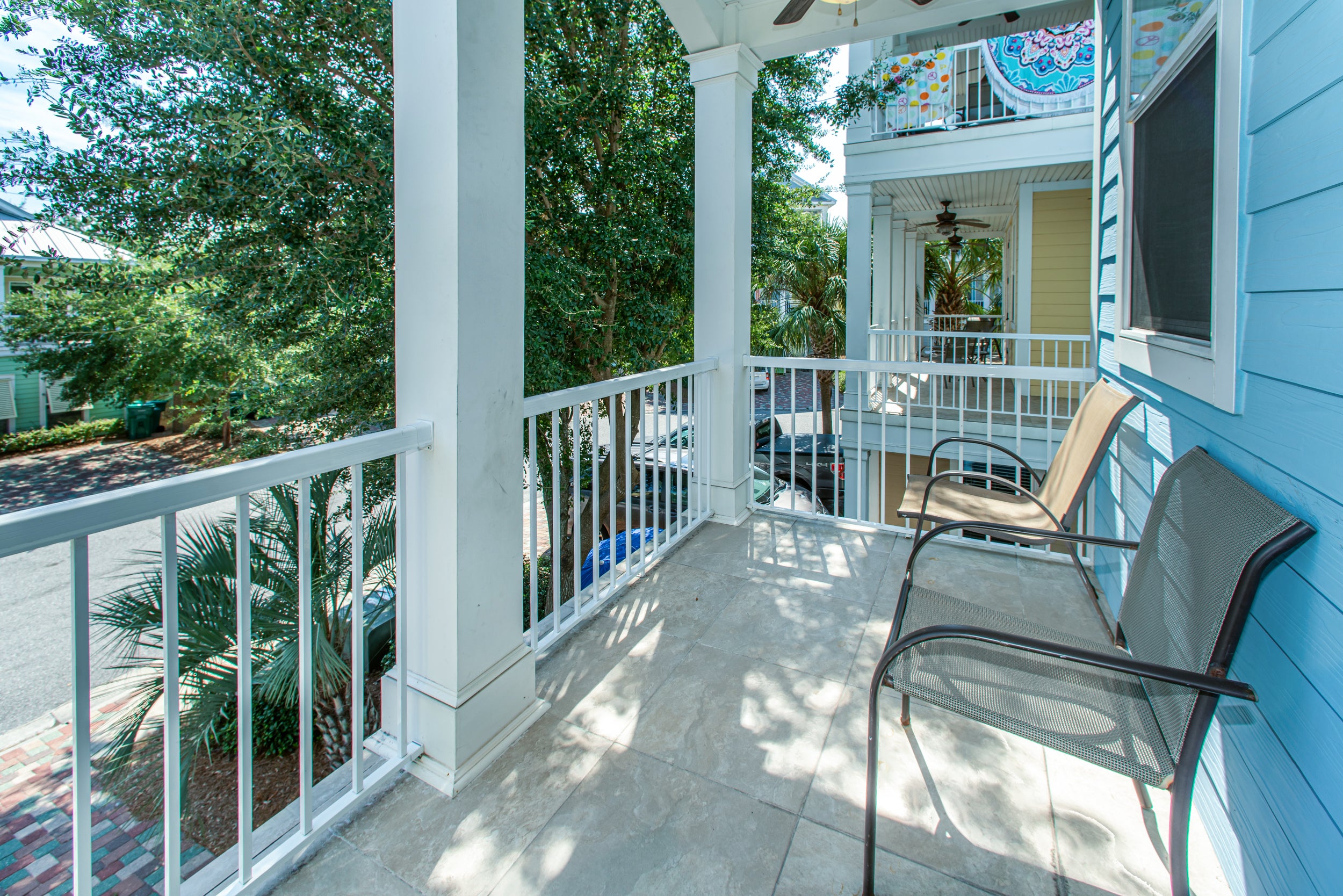Relax on this quiet 2nd floor balcony