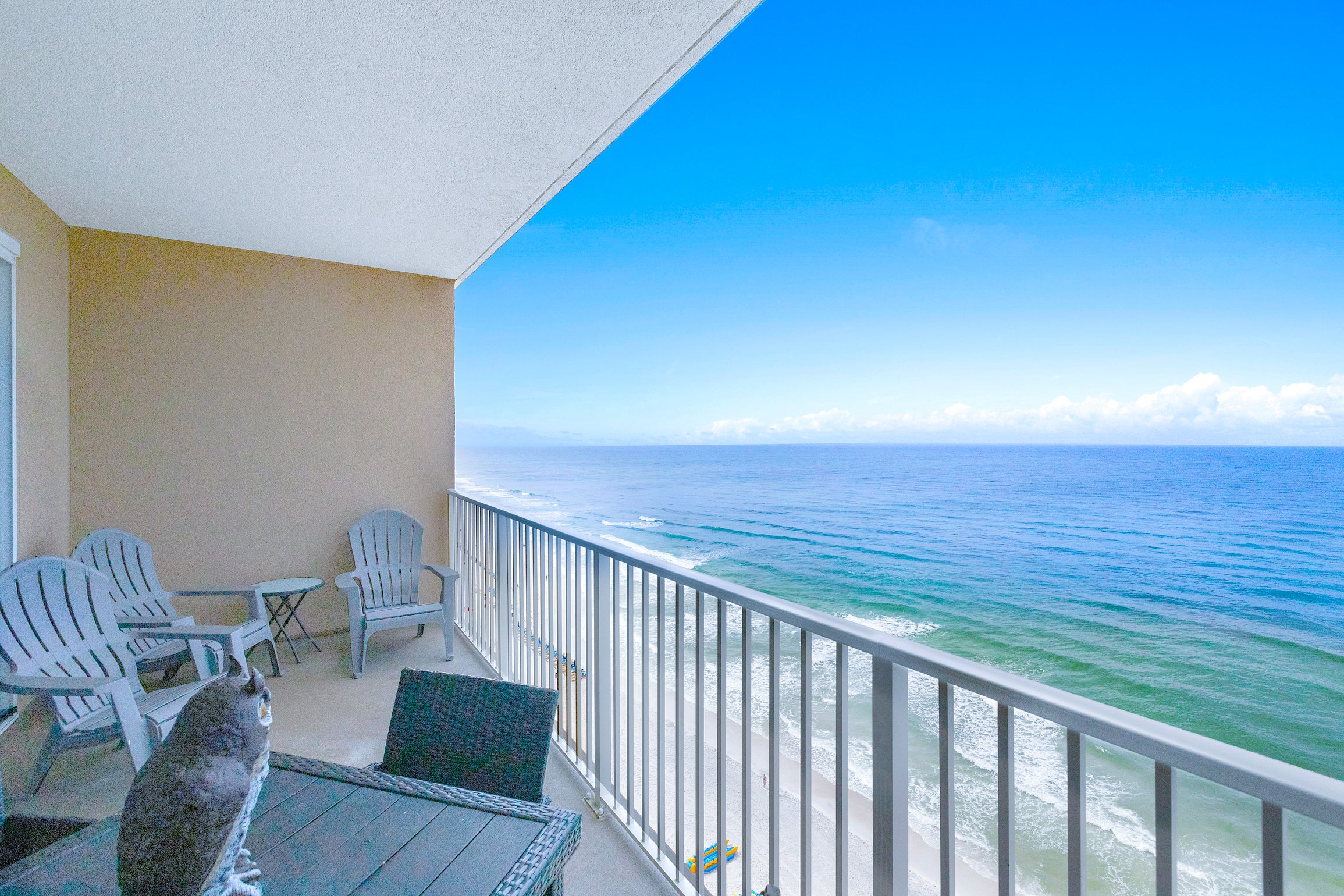 Relax, dine or entertain on the spacious balcony