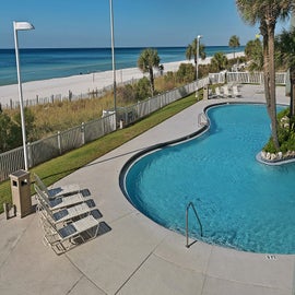 Pool by the beach