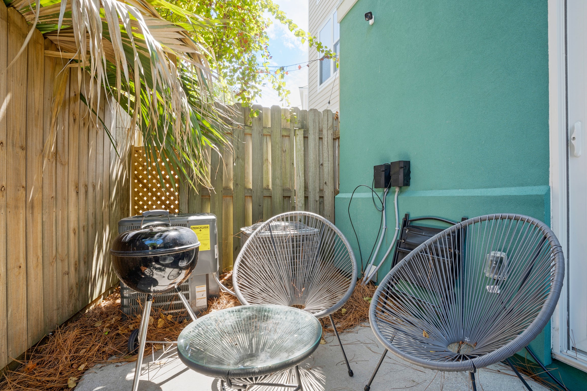 Back patio with grill