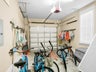 Bikes stored in the garage