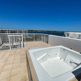 Hot tub on the roof