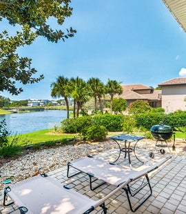 DIne out on your patio and enjoy your lake view