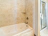 Jetted tub and walk-in shower
