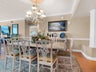 Formal dining table seats 8