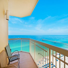 Enjoy morning coffee and Gulf views from this beautiful Wrap around balcony!