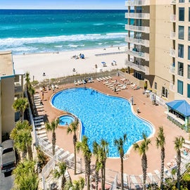 Pool and beach views