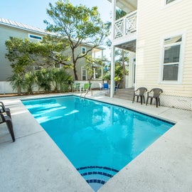 Pool Courtyard with Gas Grill and more Seating