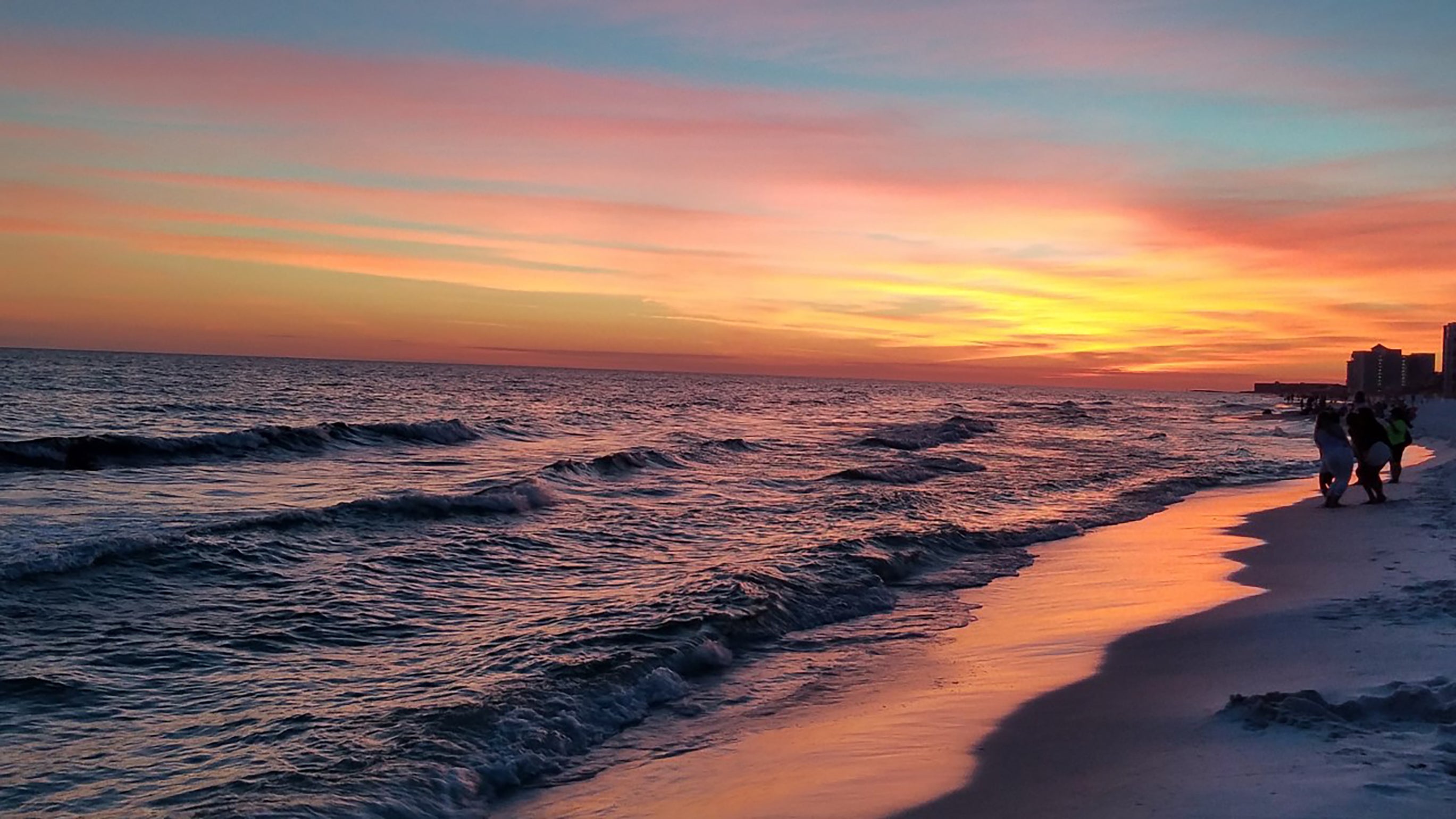 Incredible sunsets on the beach