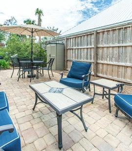 Large patio for the whole family to relax