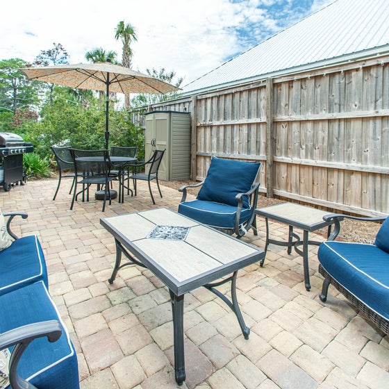 Large patio for the whole family to relax