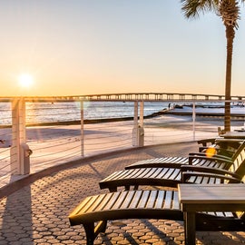 Take in the sunset with this view of Destin Pass