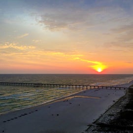 Breathtaking sunset views from the balcony