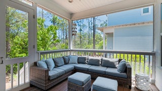 Relax on the screened in patio