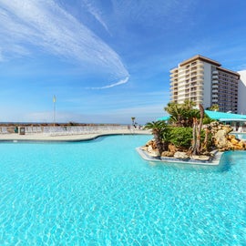 Lagoon Pool is Gulf Front 