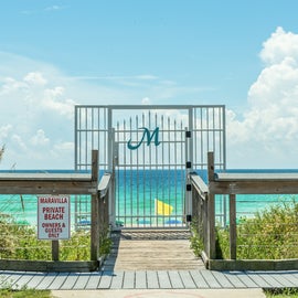 Private beach entrance