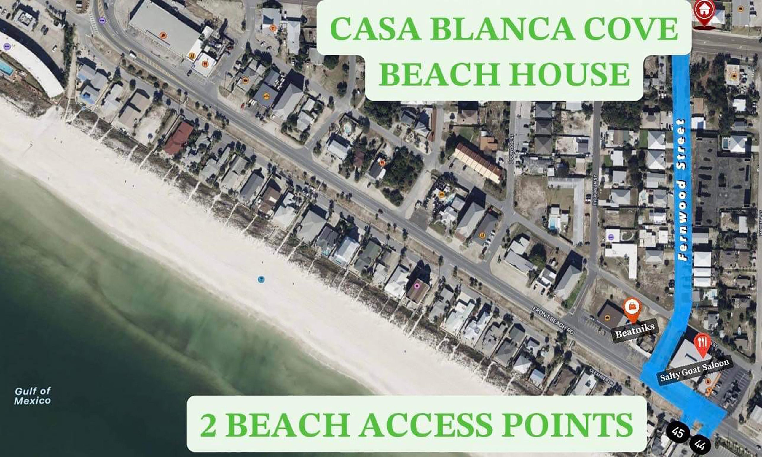 Casa Blanca Cove Beach Access
