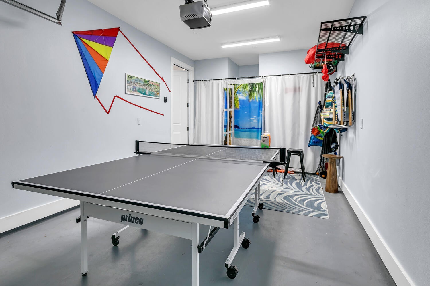 Ping pong in the garage