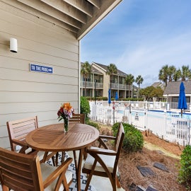 Back patio to pool