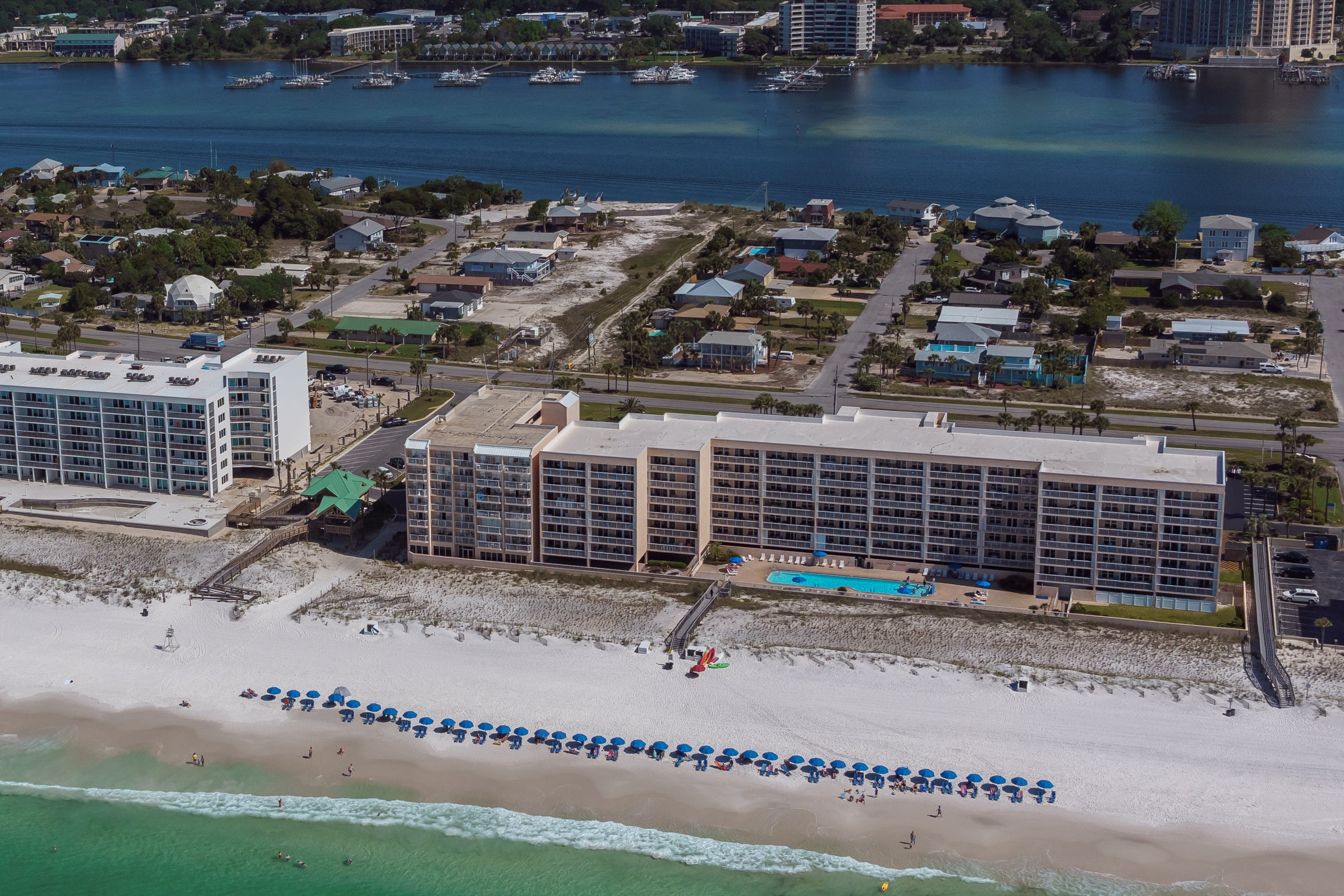 Aerial View of the Islander Beach Resort