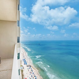 Enjoy the view from the comfort of the balcony