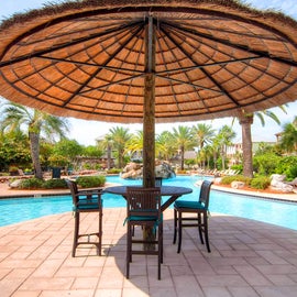 Palapa Shaded Tables- Villages of Crystal Beach 