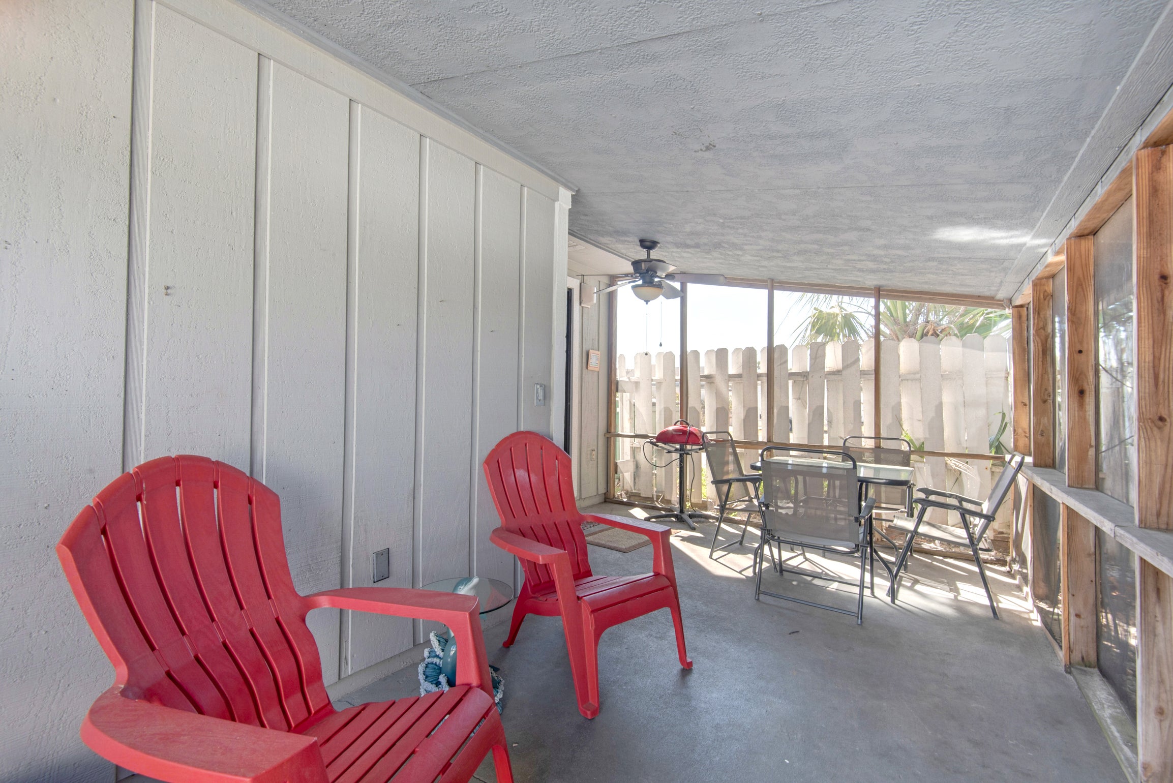 Covered and Screened Patio