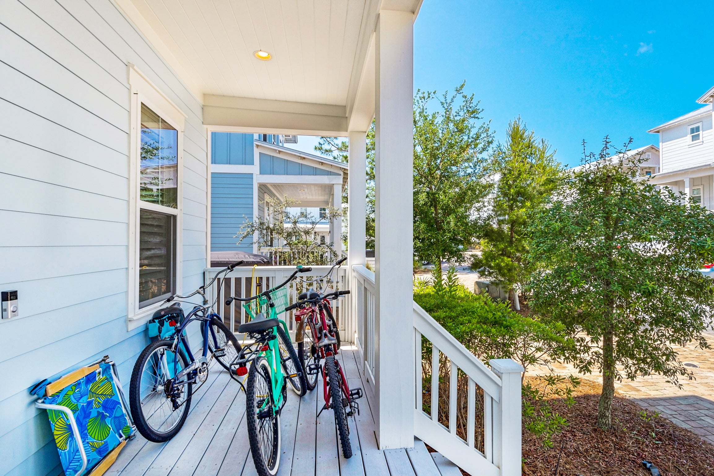 Bikes on the porch