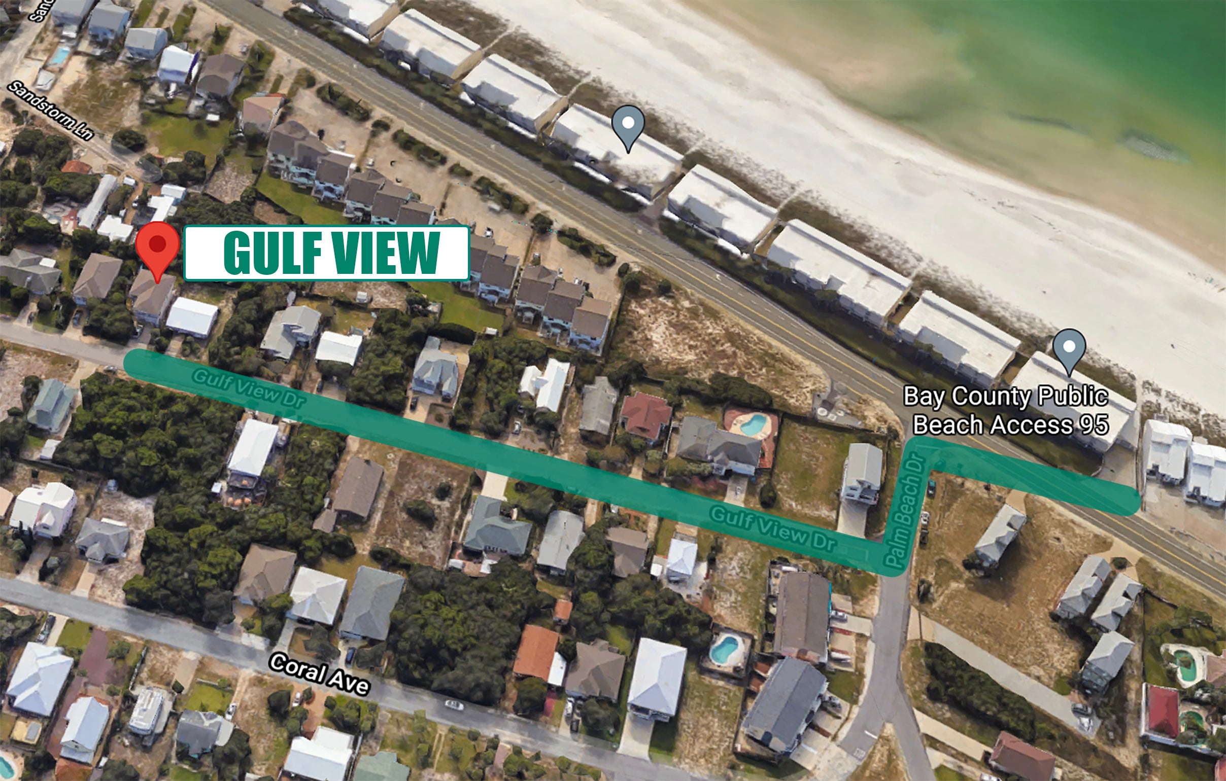 Gulf+View+Beach+access+map