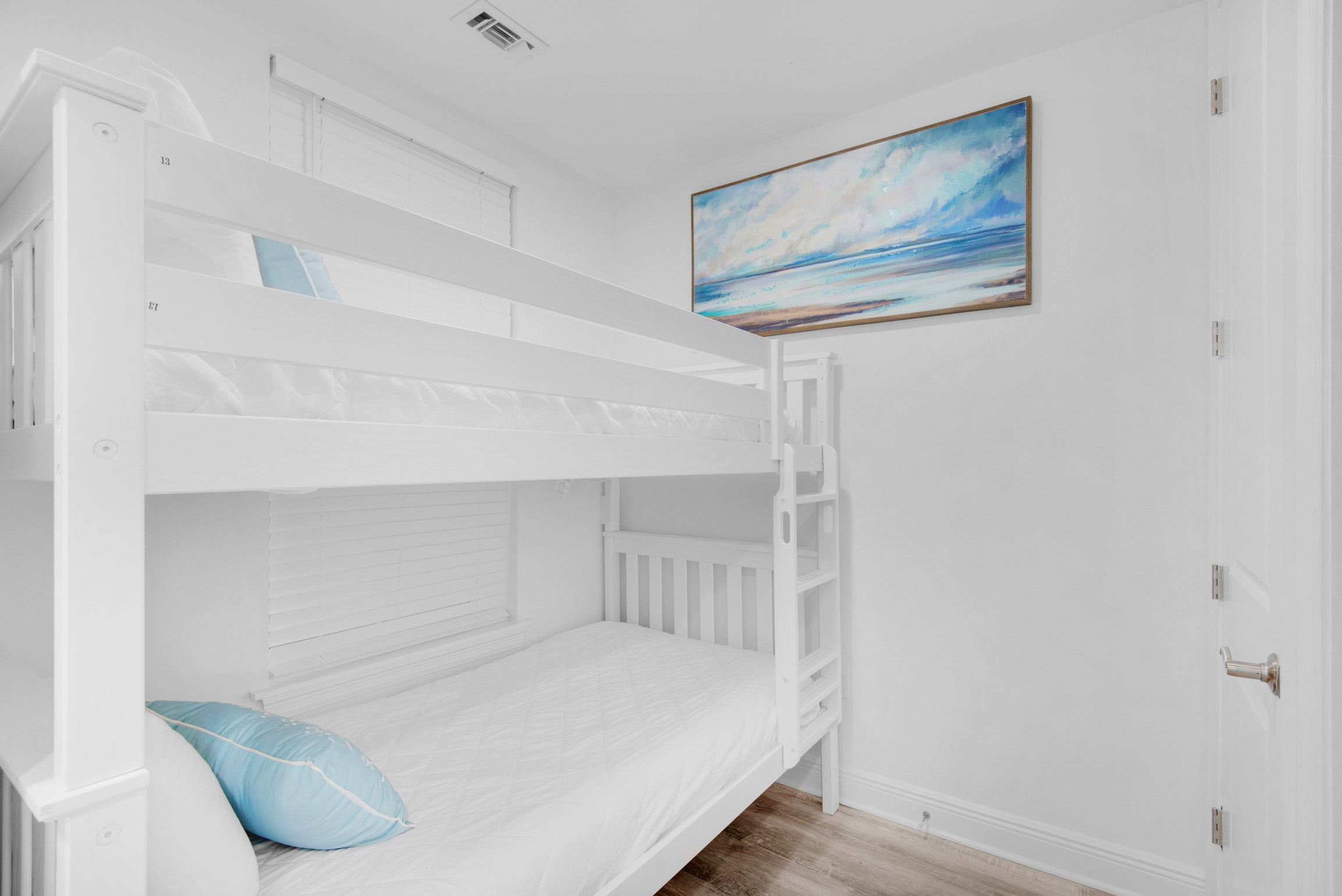Bunk room with twin over twin beds