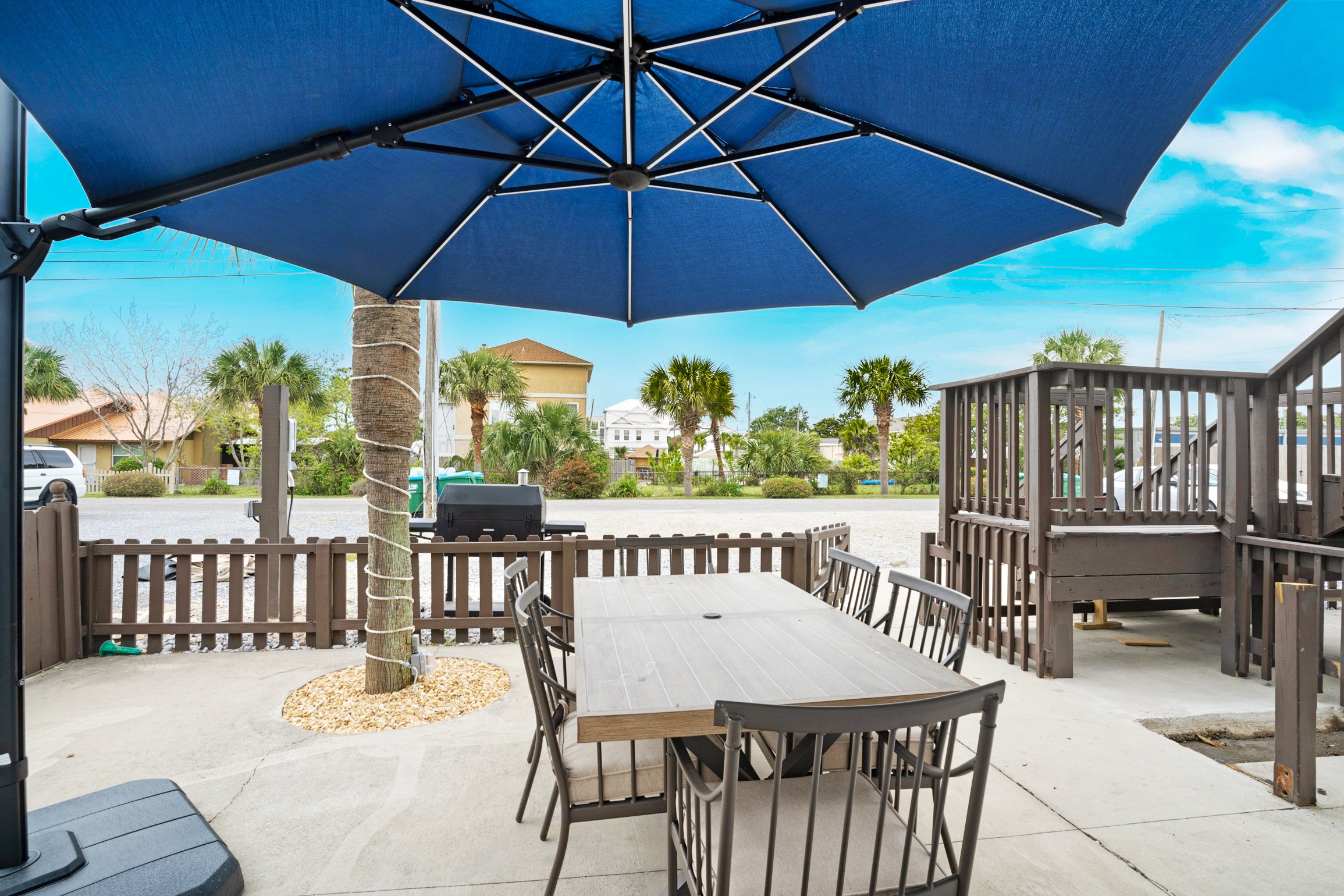 Enjoy a meal on the patio