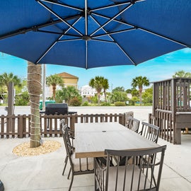 Enjoy a meal on the patio