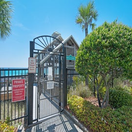 Private Gated Access to the Beach