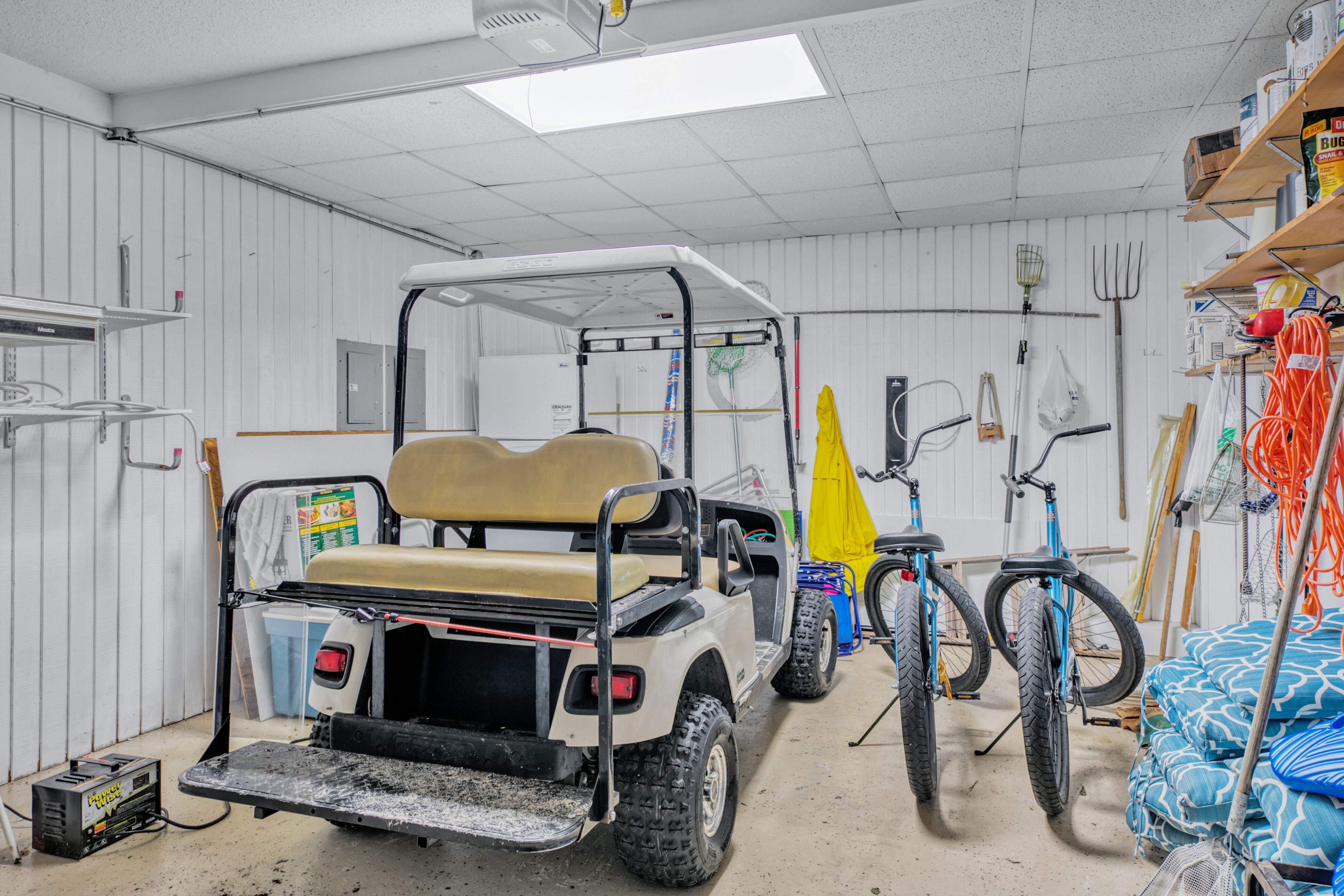 Golf Cart and 2 Bikes